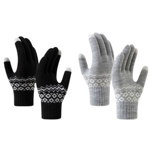 해피제이 스마트 터치 털 장갑 양손착용 2세트