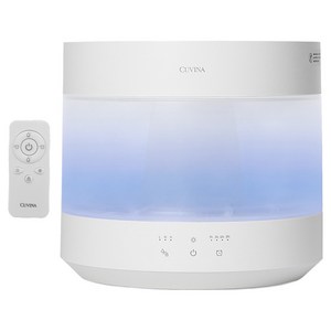 쿠비나 대용량 저소음 통세척 무드등 가열식 가습기