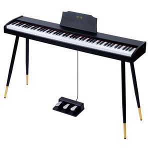 케나즈 모던 클래식 디지털피아노 키보드 88건반, KDR130, 블랙, 1개