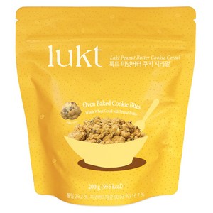 룩트 피넛버터 쿠키 시리얼, 200g, 1개