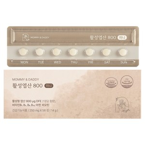 마미앤대디 활성엽산 800 미니 14g, 56정, 1개