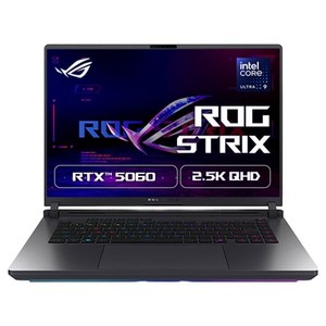 ROG ROG 스트릭스 G16 EclipseGray 약 16인치에 해당함, 코어Ultra9, 1TB, 32GB, WIN11 Home, 2025.10