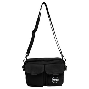 인스탁스 로고 배색 크로스백 블랙