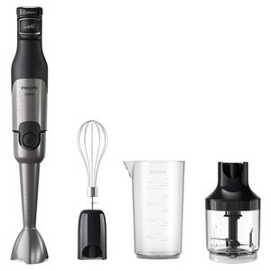 필립스 파워 핸드블렌더 5000 시리즈 다지기&휘핑기 구성 블랙 메탈