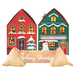 포춘쿠키 5g x 2종 x 10p 크리스마스 하우스 세트 10, 1세트