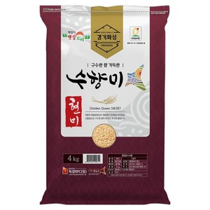 수향미 골든퀸 3호 현미, 4kg, 1개