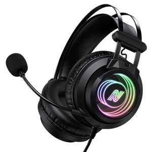 넥시 가상 7.1채널 RGB 노이즈 캔슬링 마이크 초경량 USB LED 유선 게이밍 헤드셋 NX1572