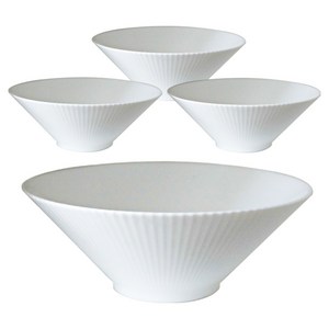 라보니 웨어 플리츠 면기, 화이트, 4개