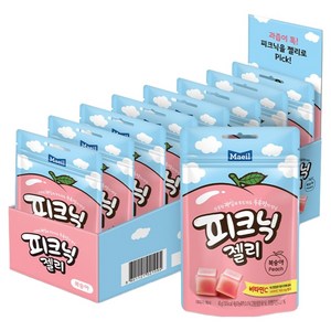 피크닉 젤리 복숭아, 45g, 8개