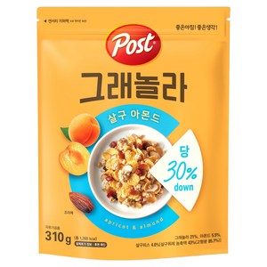포스트 그래놀라 살구 아몬드, 310g, 1개