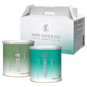 지도표성경 매생이 녹차곱창 캔김 1호 선물세트, 1세트