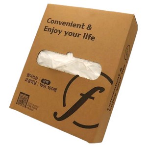 페어리테이블 요정비닐 뽑아 쓰는 비닐 봉지100p, 100L, 1개