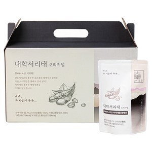 대학두유 서리태 오리지널 두유, 190ml, 15개