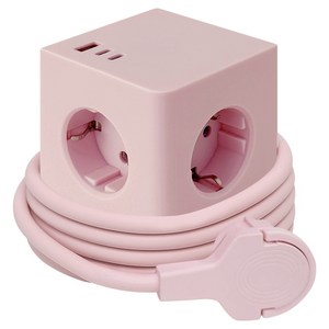 원스탑 제로갭 납작 큐브 고용량 USB C 고속충전 멀티탭 4000W