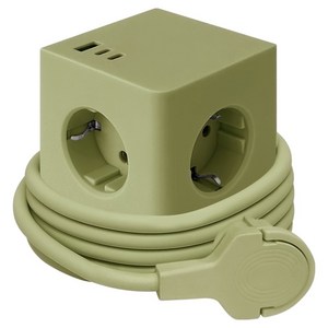 원스탑 제로갭 납작 큐브 고용량 USB C 고속충전 멀티탭 4000W