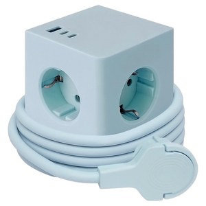 원스탑 제로갭 납작 큐브 고용량 USB C 고속충전 멀티탭 4000W