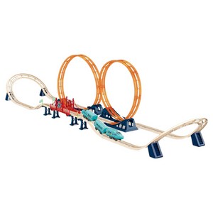젠토이 더블 롤러코스터 전동기차 세트 69p