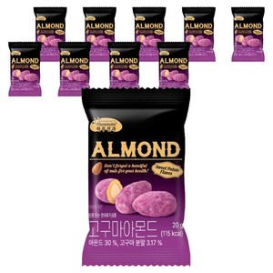 하루견과 고구마 아몬드, 20g, 10개