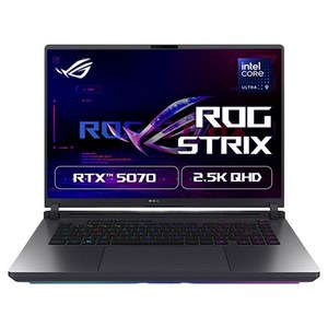 에이수스 ROG 스트릭스 G16 이클립스 그레이 약 16인치에 해당함, 코어Ultra9, 1TB, 32GB, WIN11 Home, 2025.11