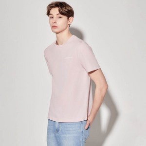 게스 남성용 백 레터링 면 반팔 티셔츠 MP2K9438