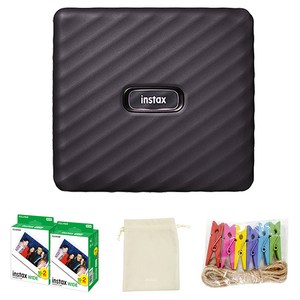 인스탁스 와이드링크 + 와이드필름 40p + 파우치 + 레인보우 나무데코 세트