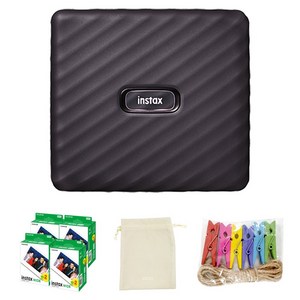 인스탁스 와이드링크 + 와이드필름 80p + 파우치 + 레인보우 나무데코 세트