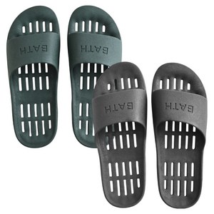 팬톤홈퍼니싱 미끄럼방지 PVC 욕실화 2종 세트