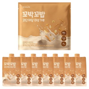 꼬박꼬밥 고단저당 단백질 쉐이크 미숫가루맛 7p, 280g, 1개