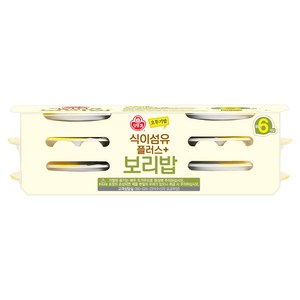 오뚜기 식이섬유플러스 보리밥, 130g, 6개