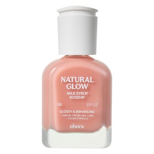 오호라 내추럴 글로우 밀크시럽 네일 강화제 로즈힙, 15ml, 1개