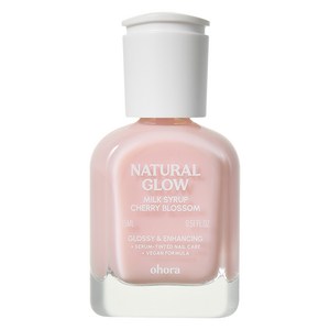 오호라 내추럴 글로우 밀크시럽 네일 강화제 체리블라썸, 15ml, 1개