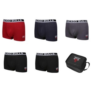 NBA 남성용 시카고 불스 어센틱 드로즈 팬티 5종 파우치