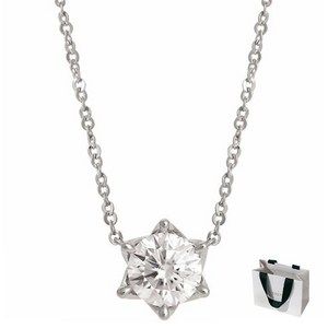 로이드 여성용 베이직 볼륨 모이사나이트 실버 목걸이 LLNS24101T + 쇼핑백