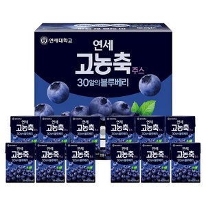 연세유업 고농축주스 30알의 블루베리, 120ml, 12개