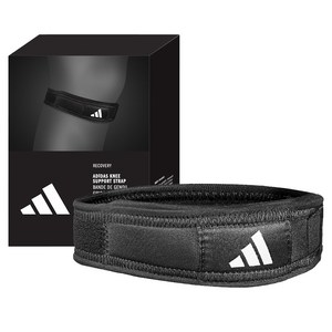 아디다스 스트랩 무릎보호대, L/XL, 블랙, 1개