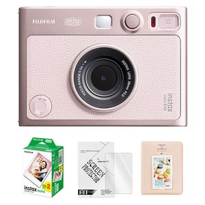 인스탁스 미니에보 즉석카메라 젠틀로즈 + 미니필름 20p + 액정보호필름 + 2단앨범 랜덤발송 세트