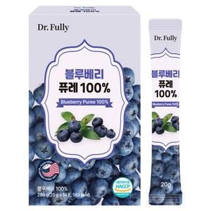 닥터풀리 블루베리 퓨레 100% 14p, 280g, 1개