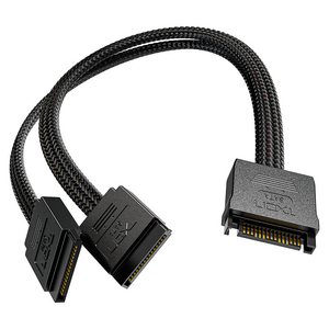 티엑스온 1:2 SATA Y타입 전원 연장 케이블