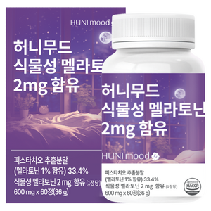 허니무드 식물성 멜라토닌 2mg, 60정, 1개