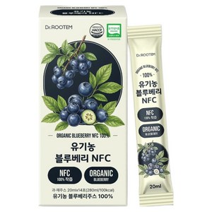 닥터루템 유기농 블루베리 NFC 착즙 100 14p, 280ml, 1개