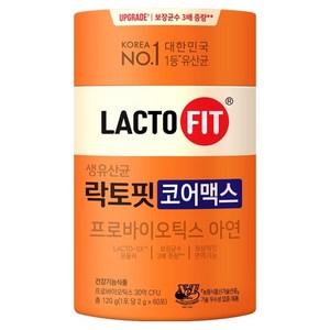 락토핏 종근당건강 생유산균 코어맥스, 120g, 1개