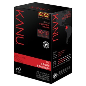 카누 싱글오리진 콜롬비아 톨리마 미니, 60개입, 1g, 1개