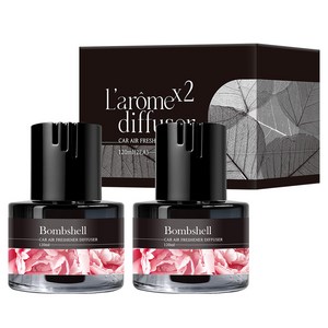 Larome 심지타입 차량용 디퓨저 120ml 2개입, 밤쉘, 1세트