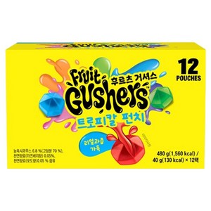 거셔스 트로피칼 펀치 젤리 12개입, 480g, 1개