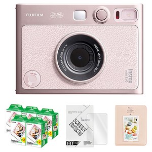 인스탁스 미니에보 EVO 핑크 젠틀로즈 즉석카메라 + 미니필름 100p + 액정보호필름 + 2단앨범 세트 젠틀로즈