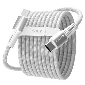 SKY C타입-C타입 비트 100W PD PPS 고강도 패브릭 초고속충전 메탈 케이블