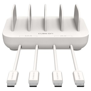 큐브온 초고속 PPS / PD C타입 4포트 멀티 충전기 JI-255