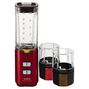 테팔 클릭앤테이스티 미니 유리 블렌더 레드