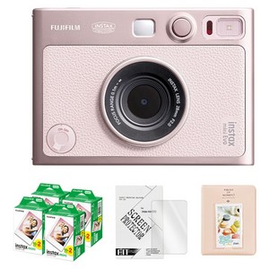 인스탁스 미니EVO 즉석카메라 젠틀로즈 + 미니필름 80p + 액정보호필름 + 2단 앨범 랜덤발송 세트