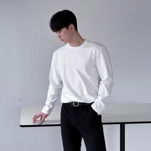 이브클로젯 남성용 구김없는 탄탄한 분또 빅사이즈 긴팔 티셔츠 6097-1